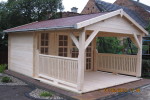 Bild Nr. 15 Gartenhaus mit überdachter Terrasse